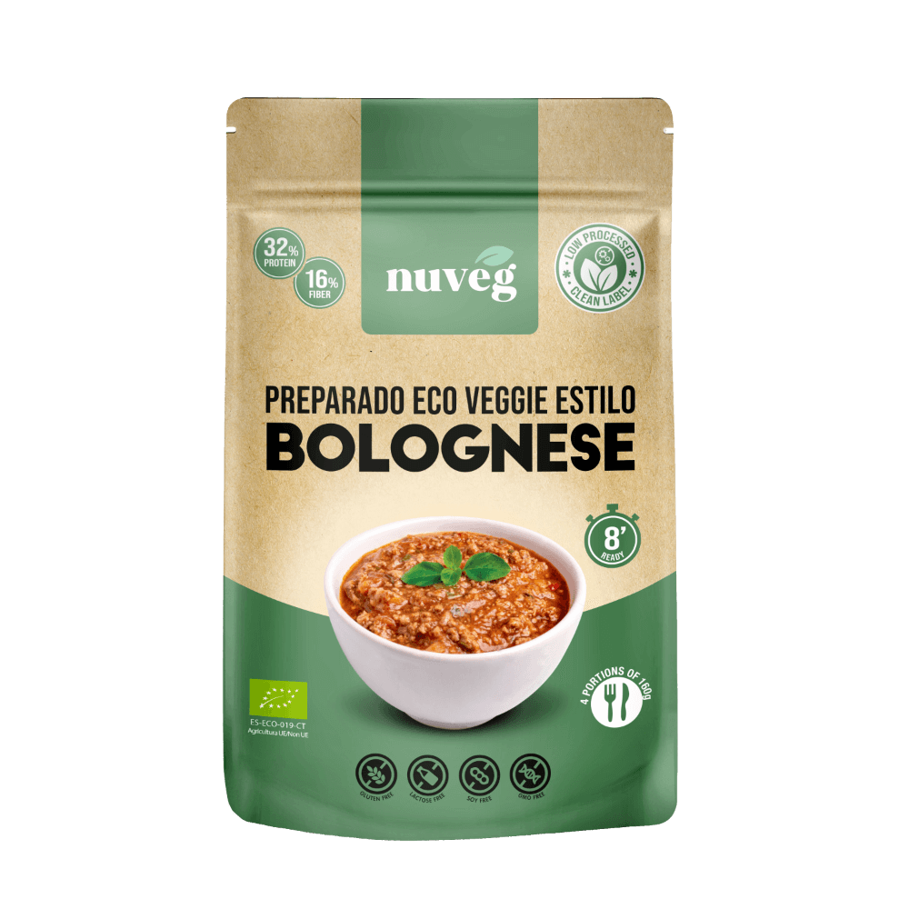 Preparado veggie estilo Bolognese